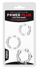 Эрекционное кольцо "Power Plus Triple Beaded Ring Set", 1 шт - Фото №1 Эрекционное кольцо "Power Plus Triple Beaded Ring Set", 1 шт - Фото №1