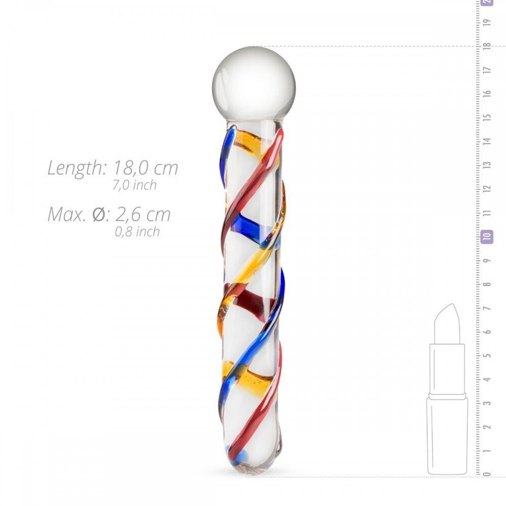 Фалоімітатор скляний Glass Dildo No.10 - Фото №2 Фалоімітатор скляний Glass Dildo No.10 - Фото №2