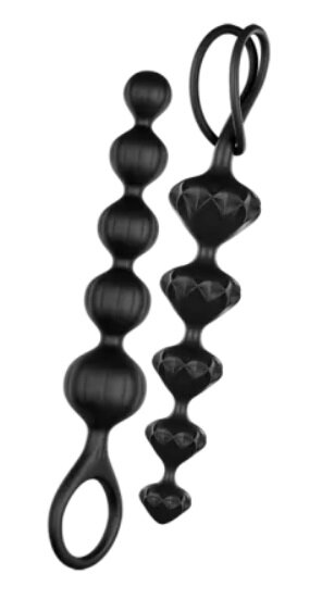 Набір анальних ланцюжків Satisfyer Beads Black - Фото №1