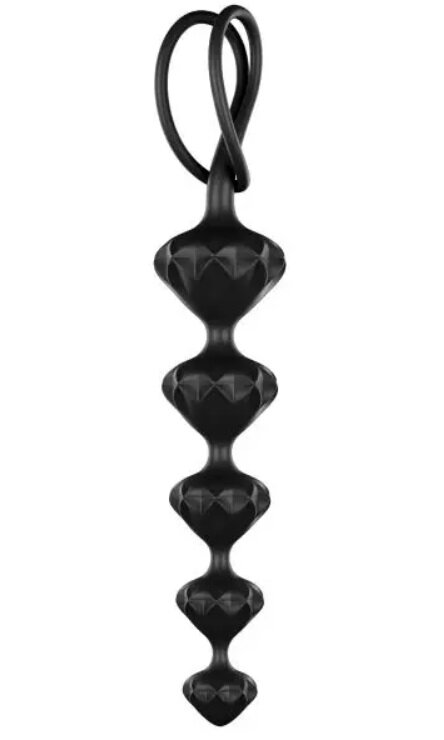 Набір анальних ланцюжків Satisfyer Beads Black - Фото №3