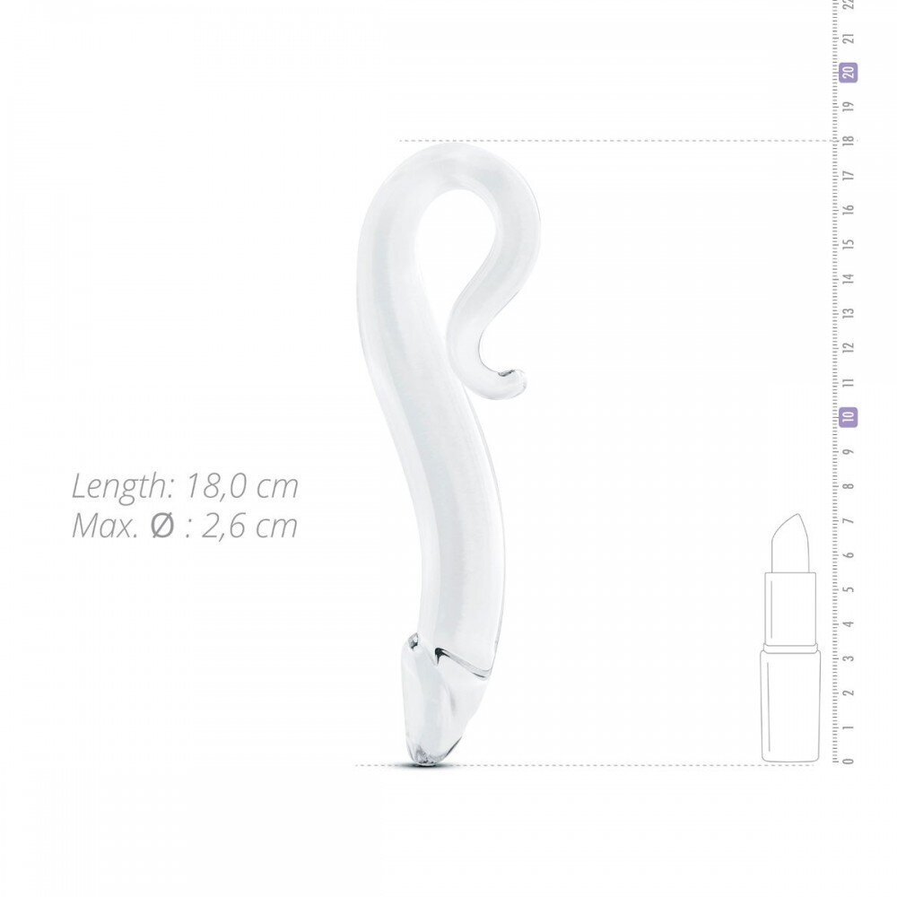 Скляний фалоімітатор Gildo Glass Dildo No.14 - Фото №3 Скляний фалоімітатор Gildo Glass Dildo No.14 - Фото №3