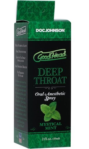 Спрей для глибокого горла Doc Johnson GoodHead DeepThroat Spray – Mystical Mint 59 мл - Фото №2