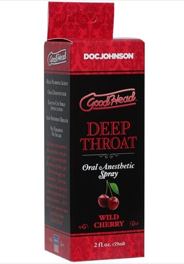 Спрей для глибокого горла Doc Johnson GoodHead DeepThroat Spray – Wild Cherry 59 мл - Фото №2