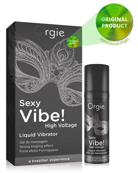 Рідкий вібратор Sexy Vibe! High Voltage - Liquid Vibrator, 15 мл - Фото №1