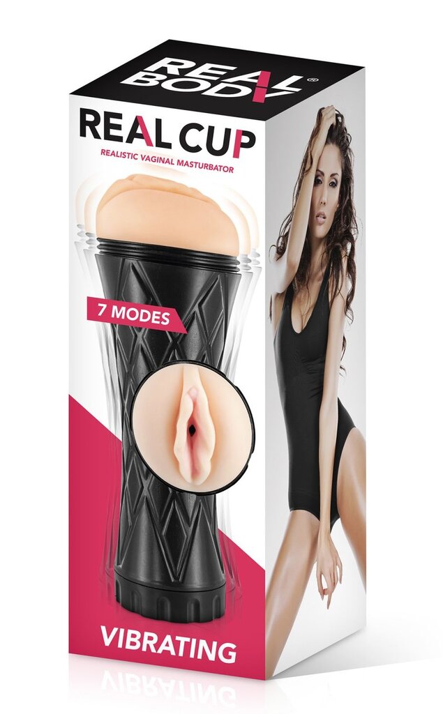 Мастурбатор з вібрацією Real Body - Real Cup Vagina Vibrating - Фото №3