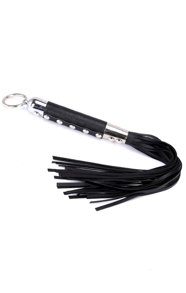 Флогер із натуральної шкіри Rude чорний - Фото №1 Флогер із натуральної шкіри Rude чорний - Фото №1