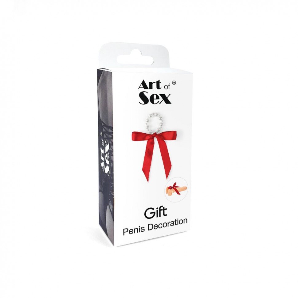 Украшение на пенис с жемчугом "Подарок" Art of Sex - Gift - Фото №5