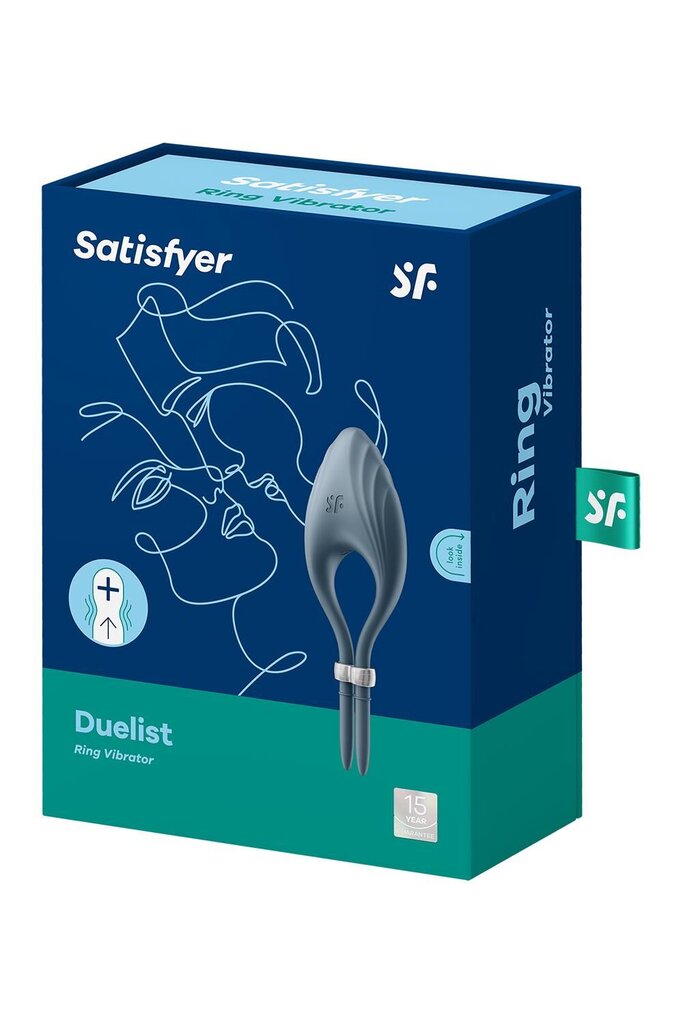 Ерекційне вібро-кільце лассо Satisfyer Duelist Dark Blue, 10 режимів, потужний мотор - Фото №5 Ерекційне вібро-кільце лассо Satisfyer Duelist Dark Blue, 10 режимів, потужний мотор - Фото №5