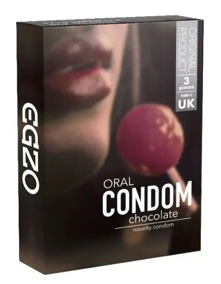 Оральний презерватив EGZO Chocolate (Шоколад), 1 шт - Фото №1