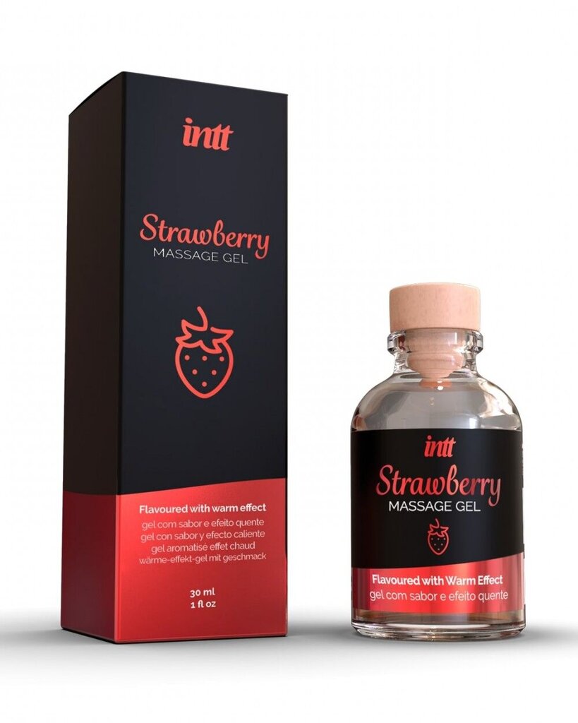 Масажний гель для інтимних зон Intt Strawberry, 30 мл, зігріваючий - Фото №1