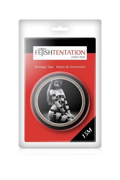 Бандажна плівка Fetish Tentation Black, 15 м - Фото №3