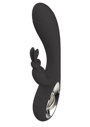Вібратор кролик для подвійної стимуляції Bella, чорний - Фото №1