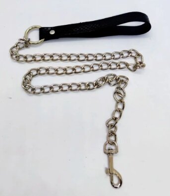 Нашийник з повідком DS Fetish Collar with leash black - Фото №2