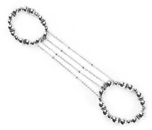 Сексуальное украшение для пениса и мошонки Art of Sex - Jerome, цвет серебро - Фото №3 Сексуальное украшение для пениса и мошонки Art of Sex - Jerome, цвет серебро - Фото №3