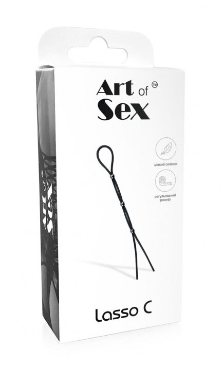 Ерекційне кільце Art of Sex - Lasso C (регулюється) - Фото №2