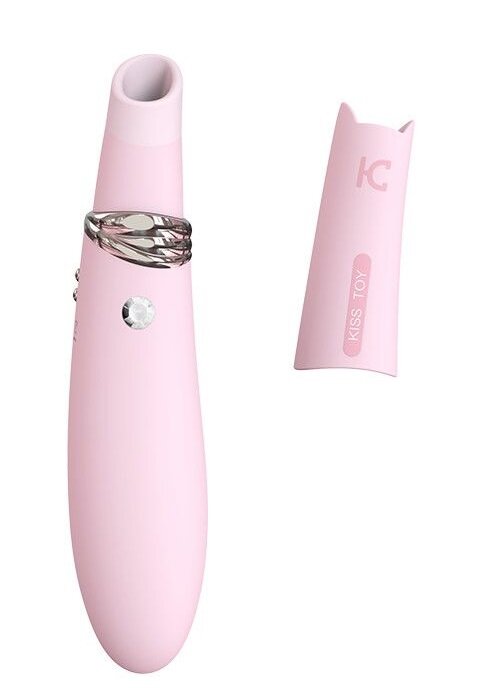 Вакуумний стимулятор з вібрацією KisToy Miss CC Pink - Фото №1 Вакуумний стимулятор з вібрацією KisToy Miss CC Pink - Фото №1