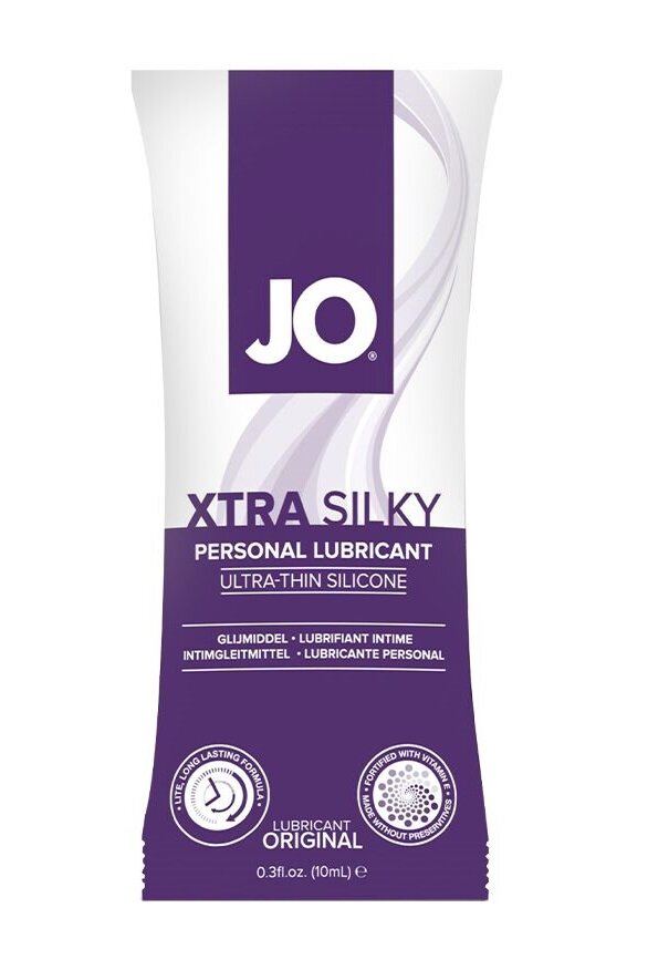 Пробник силіконового лубриканту System JO Xtra Silky Silicone, 10 мл - Фото №1