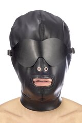 Маска для БДСМ Fetish Tentation BDSM hood in leatherette with removable mask (маска для глаз съемная) - Фото №1 Маска для БДСМ Fetish Tentation BDSM hood in leatherette with removable mask (маска для глаз съемная) - Фото №1