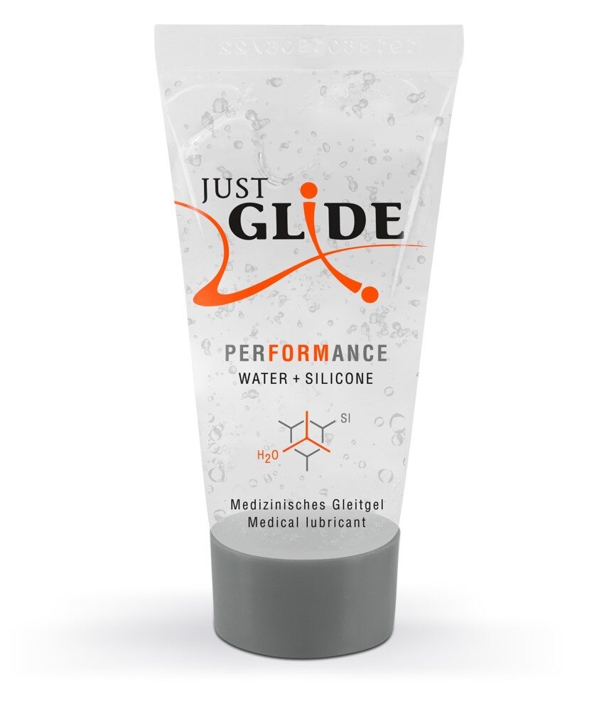 Водно-силіконовий лубрикант Just Glide Performance, 20 мл - Фото №1 Водно-силіконовий лубрикант Just Glide Performance, 20 мл - Фото №1