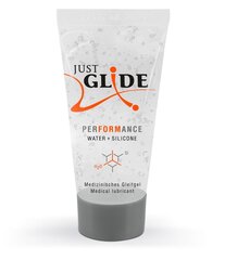 Водно-силиконовый лубрикант Just Glide Performance, 20 мл - Фото №1