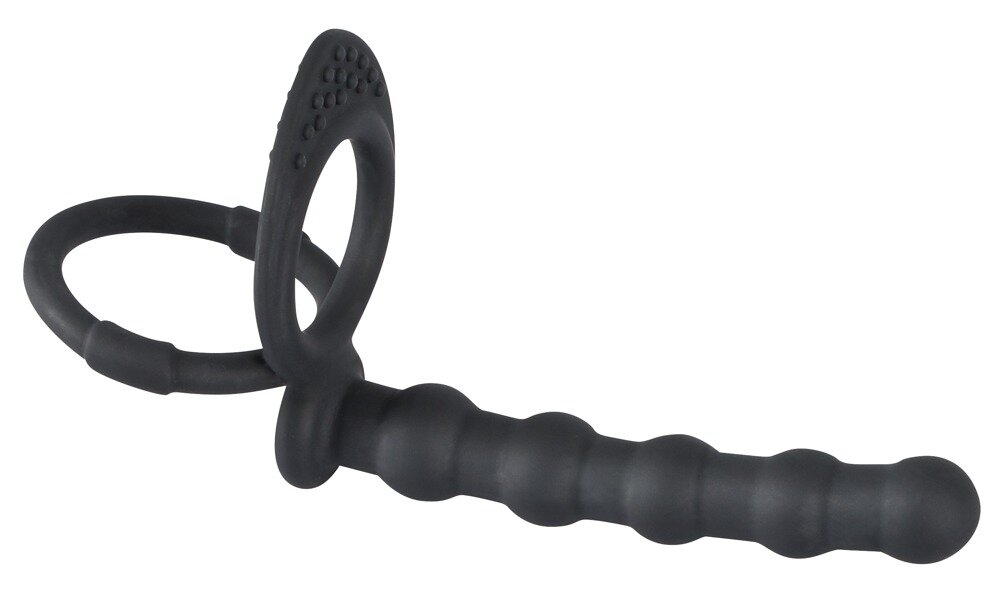 Насадка для подвійного проникнення Black Velvets Cock & ball ring - Фото №1 Насадка для подвійного проникнення Black Velvets Cock & ball ring - Фото №1
