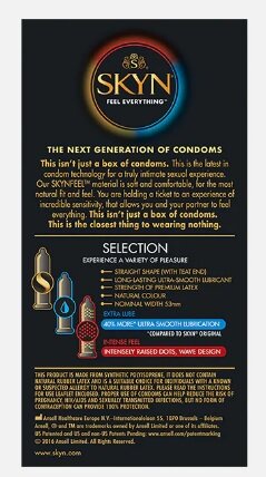 Набір безлатексних презервативів Skyn Selection Condoms (9 шт) - Фото №3