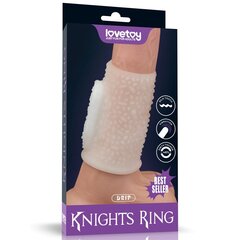 Открытая насадка с вибрацией Vibrating Drip Knights Ring (White) - Фото №1