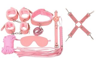 Набір BDSM Kinky Set Pink (8 предметів) - Фото №1