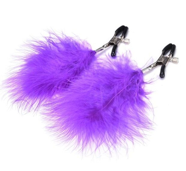 Зажими для сосків Purple Puff Nipple Clamps - Фото №1