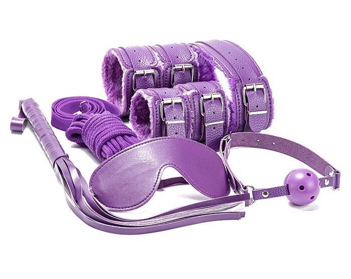 Набор BDSM Fetish Set Purple (7 предметов) - Фото №1