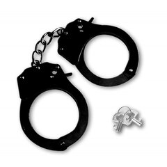 Наручники металеві чорні Black Metal Police Handcuffs - Фото №1