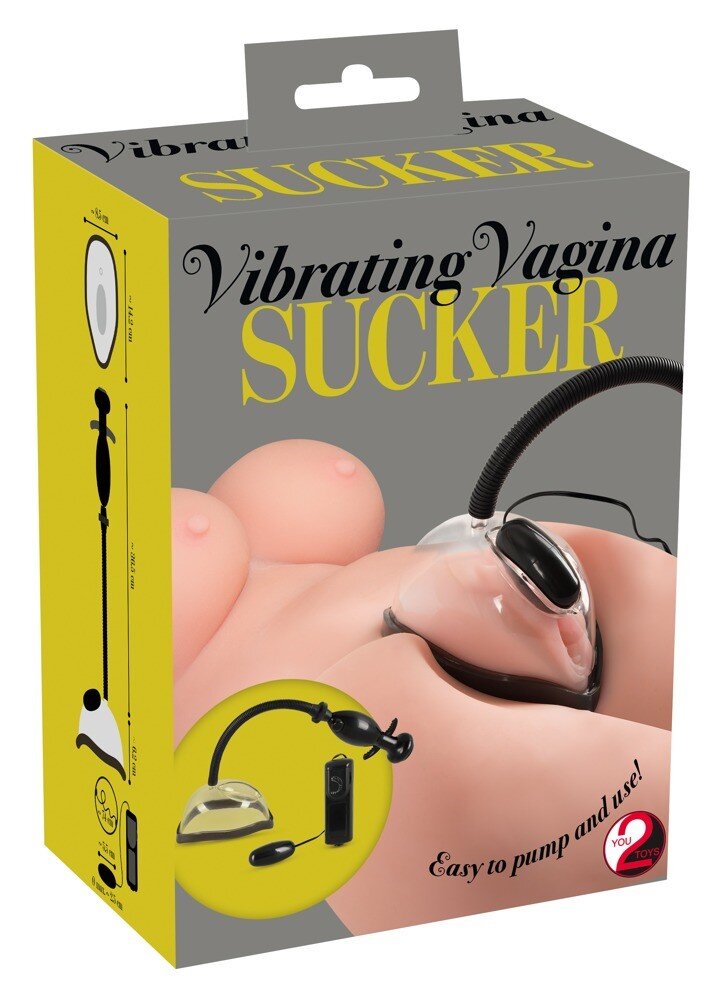 Жіноча помпа з вібрацією Vibrating Vagina Sucker - Фото №5