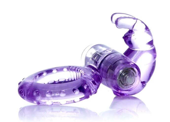 Эрекционное вибро кольцо BOSS Rabbit Vibro Cock Ring Purple - Фото №4 Эрекционное вибро кольцо BOSS Rabbit Vibro Cock Ring Purple - Фото №4