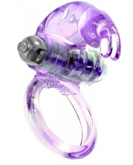 Ерекційне вібро кільце BOSS Rabbit Vibro Cock Ring Purple - Фото №1