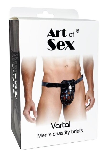 Чоловічий пояс вірності Art of Sex – Vartal, натуральна шкіра - Фото №4