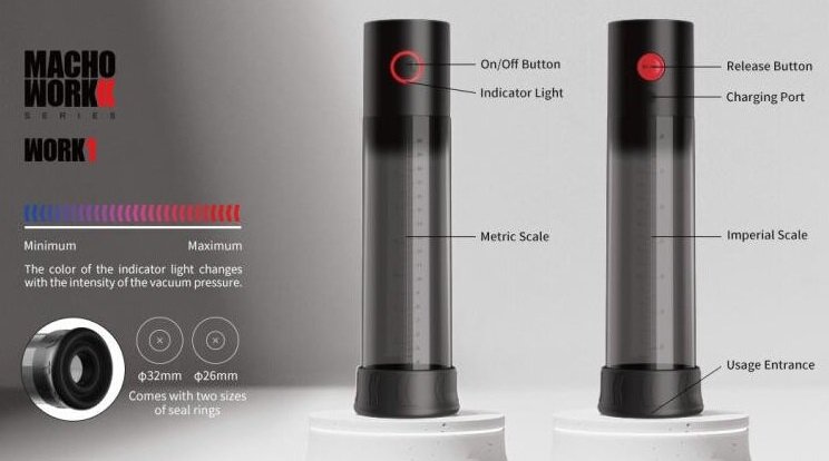 Автоматична вакуумна помпа Otouch - Macho Work - Фото №5 Автоматична вакуумна помпа Otouch - Macho Work - Фото №5