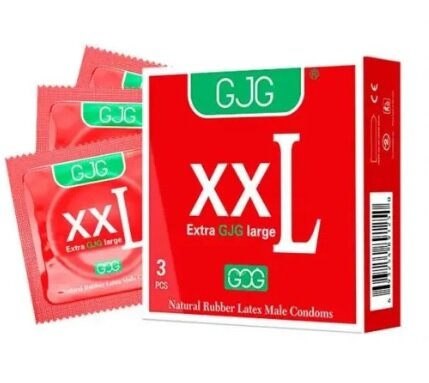 Презервативи GJG XXL Extra large, 3 шт (200*65 мм) - Фото №1