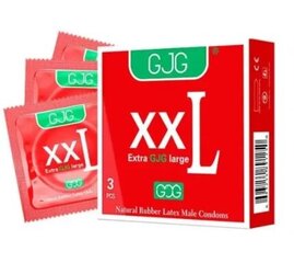 Презервативы GJG XXL Extra large, 3 шт (200*65 мм) - Фото №1 Презервативы GJG XXL Extra large, 3 шт (200*65 мм) - Фото №1