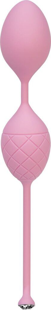 Розкішні вагінальні кульки PILLOW TALK - Frisky Pink з кристалом, діаметр 3,2 см, вага 49-75гр - Фото №5