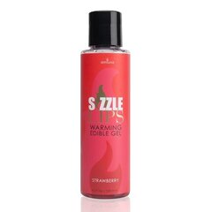 Зігрівальний масажний гель Sensuva Sizzle Lips Strawberry (125 мл), без цукру, їстівний - Фото №1 Зігрівальний масажний гель Sensuva Sizzle Lips Strawberry (125 мл), без цукру, їстівний - Фото №1