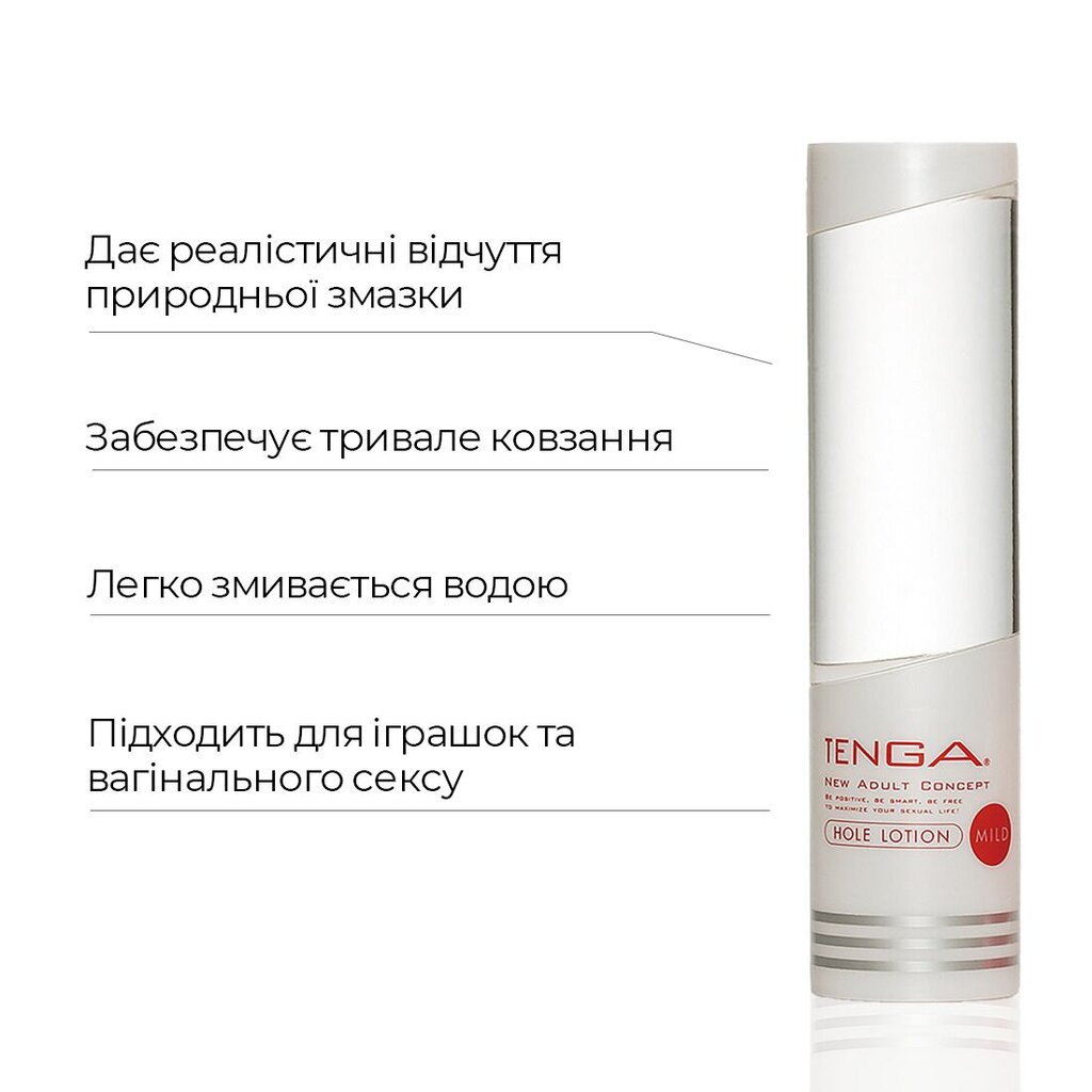 Густой лубрикант Tenga Hole Lotion Mild (170 мл) на водной основе, универсальный - Фото №3 Густой лубрикант Tenga Hole Lotion Mild (170 мл) на водной основе, универсальный - Фото №3