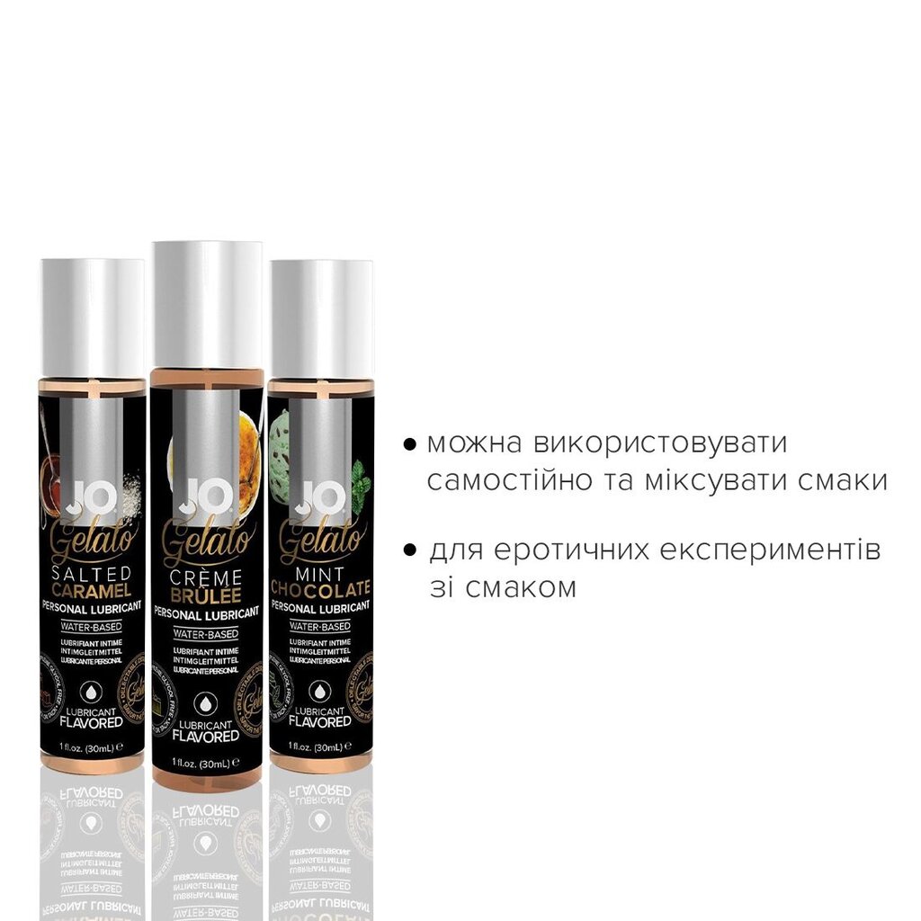 Набор JO Tri-Me Triple Pack — Gelato (3×30 мл) три разных вкуса серии Джелато - Фото №3 Набор JO Tri-Me Triple Pack — Gelato (3×30 мл) три разных вкуса серии Джелато - Фото №3