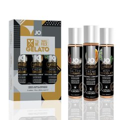 Набір System JO Tri-Me Triple Pack — Gelato (3×30 мл) три різні смаки серії Джелатo - Фото №1 Набір System JO Tri-Me Triple Pack — Gelato (3×30 мл) три різні смаки серії Джелатo - Фото №1