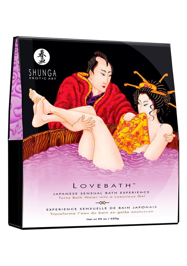 Гель для ванни Shunga LOVEBATH – Sensual Lotus 575 г, робить воду ароматним желе зі SPA-ефектом - Фото №1