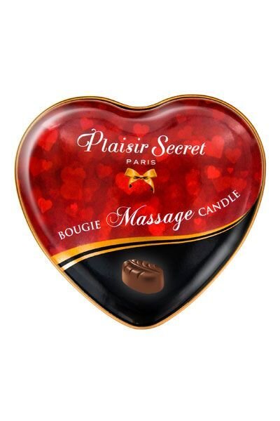Масажна свічка-серце Plaisirs Secrets Chocolate (35 мл) - Фото №2