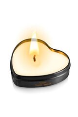 Масажна свічка-серце Plaisirs Secrets Vanilla (35 мл) - Фото №1