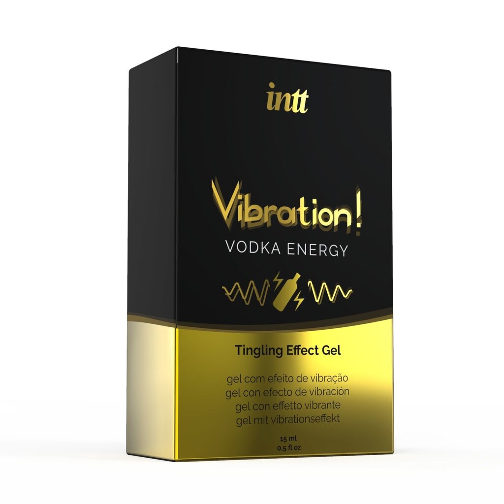 Жидкий вибратор Intt Vibration Vodka (15 мл), густой гель, очень вкусный, действует до 30 минут - Фото №1