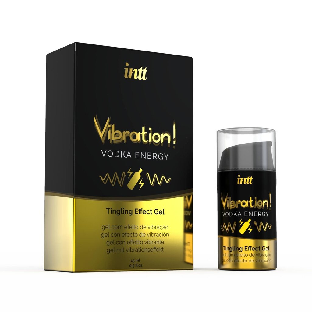 Жидкий вибратор Intt Vibration Vodka (15 мл), густой гель, очень вкусный, действует до 30 минут - Фото №2
