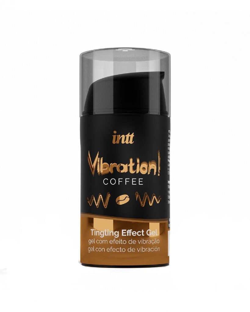 Жидкий вибратор Intt Vibration Coffee (15 мл), густой гель, очень вкусный, действует до 30 минут - Фото №3