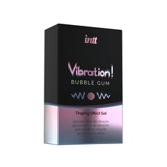 Рідкий вібратор Intt Vibration Bubble Gum (15 мл), густий гель, дуже смачний, діє до 30 хвилин - Фото №1